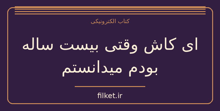 دانلود کتاب ای کاش وقتی بیست ساله بودم میدانستم اثر تینا سیلیگ | فایلکت