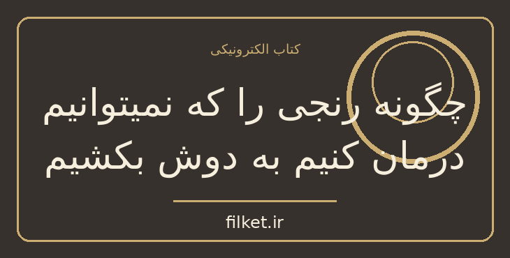 دانلود کتاب چگونه رنجی را که نمیتوانیم درمان کنیم به دوش بکشیم | فایلکت