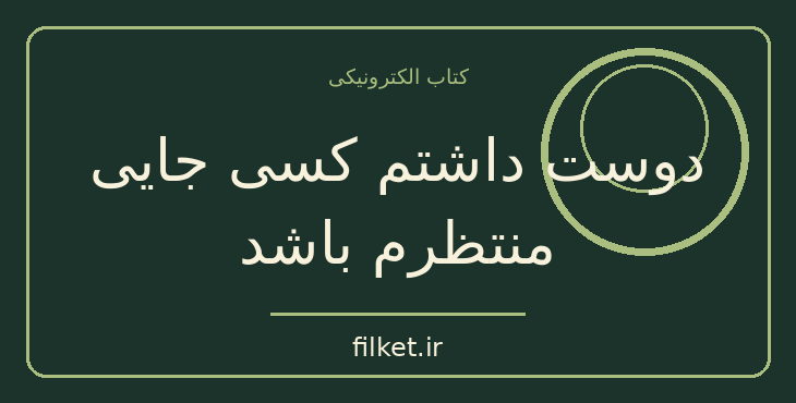 دانلود کتاب دوست داشتم کسی جایی منتظرم باشد اثر آنا گاوالدا | فایلکت